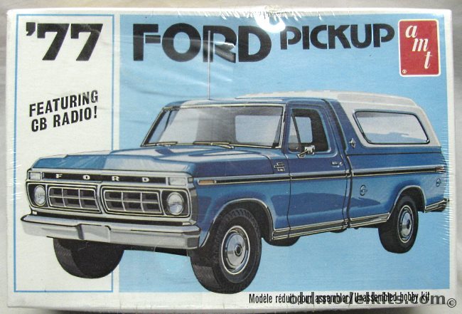 AMT 1/25 1977 Ford F-350 Pickup With Ranger XLT Trim, T482 plastic model kit